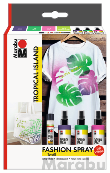 Marabu Fashion Spray Sada „Tropical Island“