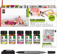 Marabu Sada mramorovacích farieb Easy Marble NEON 5 x 15 ml