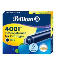 Pelikan 4001 Standard Tintenpatrone schwarz-blau 6er