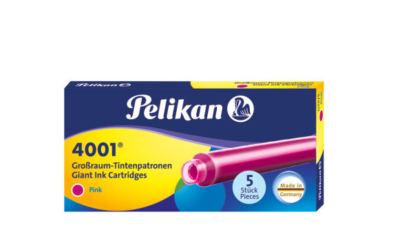 Pelikan 4001 Großraum Tintenpatrone pink 5er