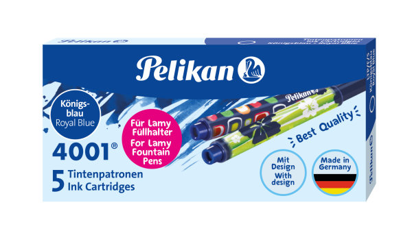 PELIKAN Tintenpatronen für Lamy königsblau 5er