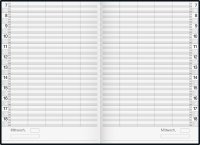 rido idé Buchkalender "Ultraplan", immerwährend, schwarz