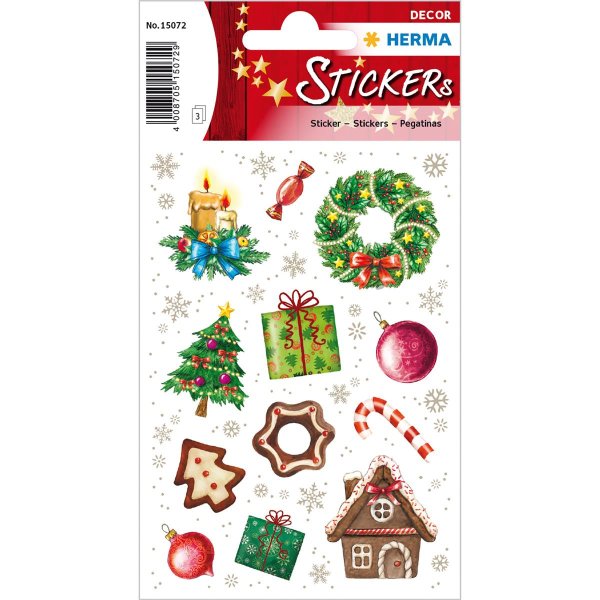 HERMA Weihnachts-Sticker DECOR "Weihnachtszeit"