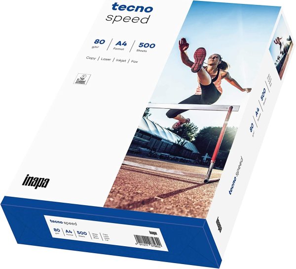 tecno Multifunktionspapier speed, A4, 80 g/qm, weiß 500 Blatt