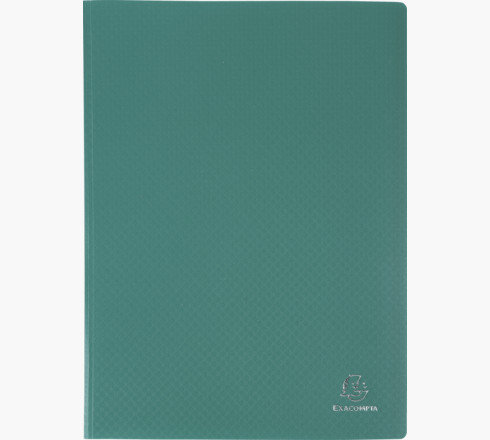 EXACOMPTA Sichtbuch, DIN A4, PP, 20 Hüllen, dunkelgrün