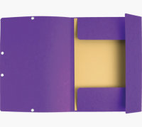 EXACOMPTA Eckspannermappe, DIN A4, Karton 400 g/qm, violett