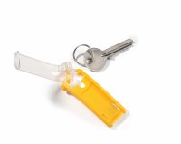 DURABLE Schlüsselanhänger KEY CLIP, gelb 6er