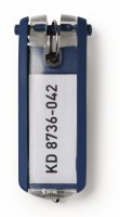 DURABLE Schlüsselanhänger KEY CLIP, blau 6er