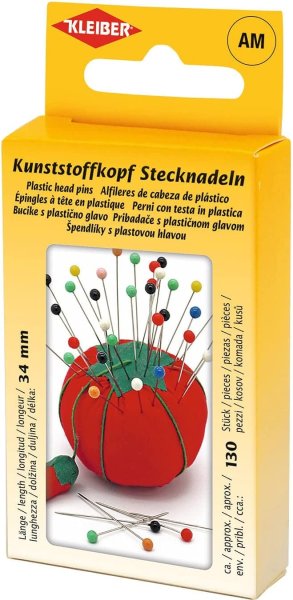 KLEIBER Kunststoffkopf-Stecknadeln