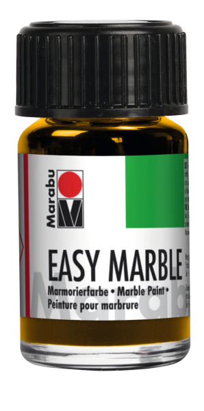 Marabu Mramorovacia farba Easy Marble, 15 ml, Stredne žltá 021