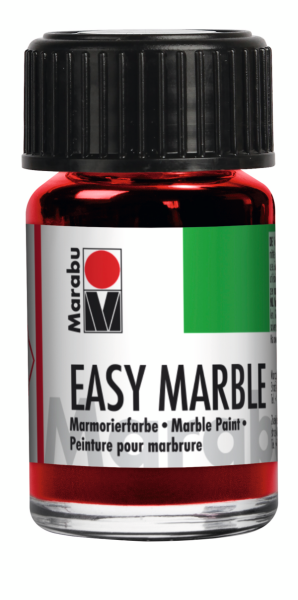 Marabu Mramorovacia farba Easy Marble, 15 ml, Čerešňová červená 031