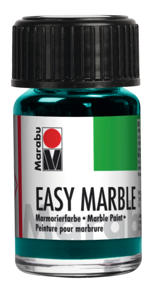 Marabu Mramorovacia farba Easy Marble, 15 ml, akvamarínová zelená 297