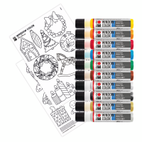 Marabu Window Color-Set "X-Mas", 10 x 25 ml