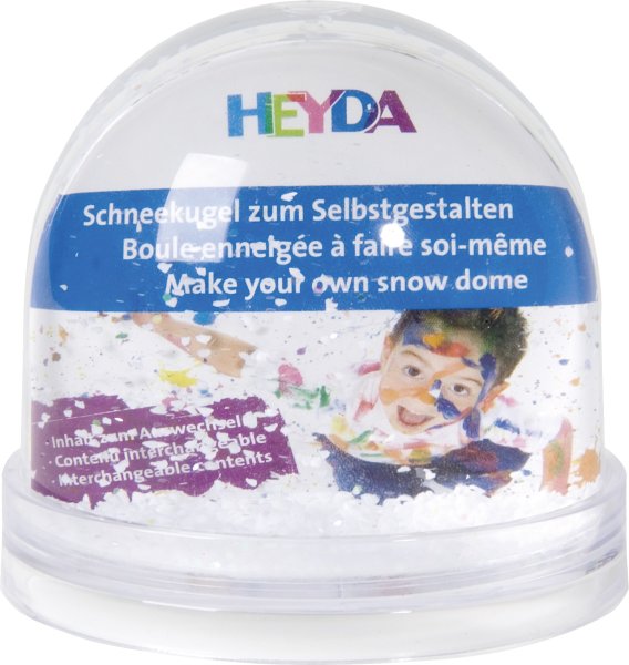 HEYDA Schneekugel zum Selbstgestalten, (B)90 x (H)85 mm