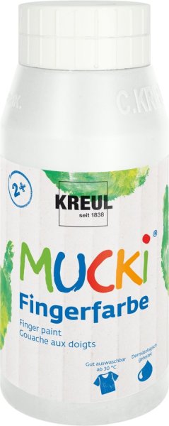 KREUL MUCKI Fingerfarbe Weiß 750 ml