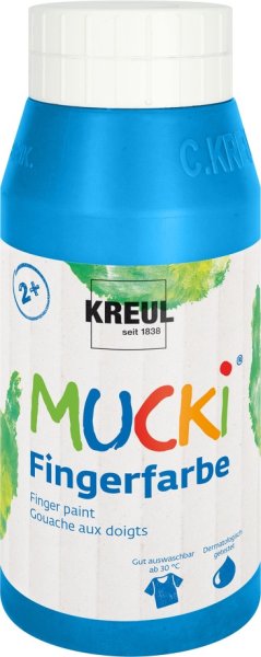 KREUL MUCKI prstová farba - modrá - 750 ml