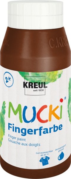 KREUL MUCKI prstová farba - hnedá - 750 ml