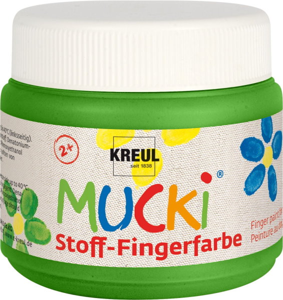 KREUL MUCKI prstová farba na textil - zelená - 150 ml