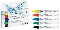 KREUL Glass & Porcelain Pen Clear 5er Set