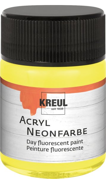 KREUL Acryl Neonfarbe Neongelb 50 ml