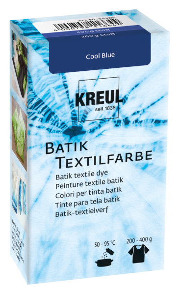 KREUL batikovacia farba na textil - Cool Blue / studená modrá - 70 g