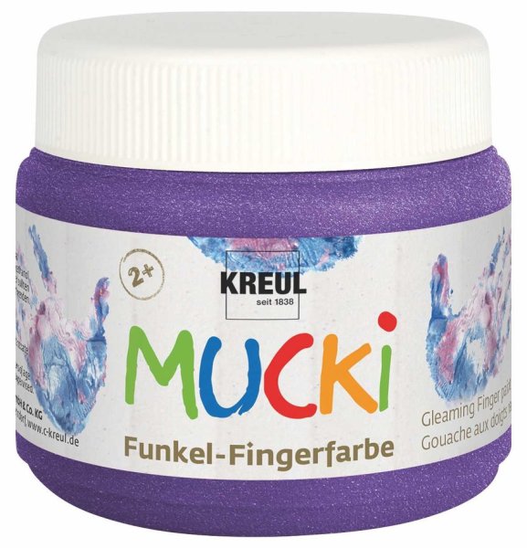 KREUL MUCKI Funkel-Fingerfarbe Zauber-Lila 150 ml