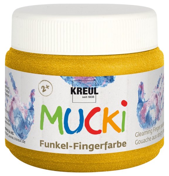 KREUL MUCKI Funkel-Fingerfarbe Goldschatz 150 ml