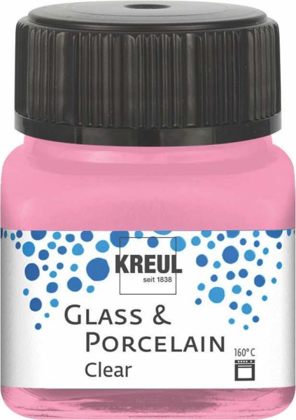 KREUL Glass & Porcelain Clear Rosa 20 ml