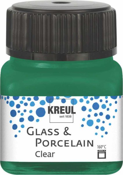 KREUL Clear farba na sklo a porcelán - tmavomodrá - 20 ml