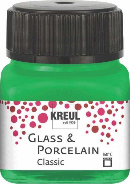 KREUL Classic farba na sklo a porcelán - zelená - 20 ml