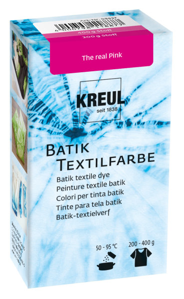 KREUL batikovacia farba na textil - The real Pink / ružová - 70 g