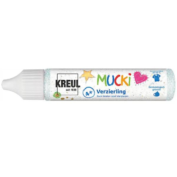 KREUL MUCKI Verzierling Glitzersilber 29 ml