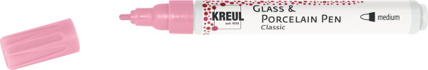 KREUL Glass & Porcelain Pen Classic medium Rosa