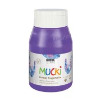 KREUL MUCKI Funkel-Fingerfarbe Zauber-Lila 500 ml