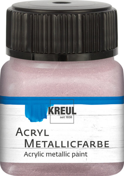 KREUL Acryl Metallicfarbe Roségold 20 ml