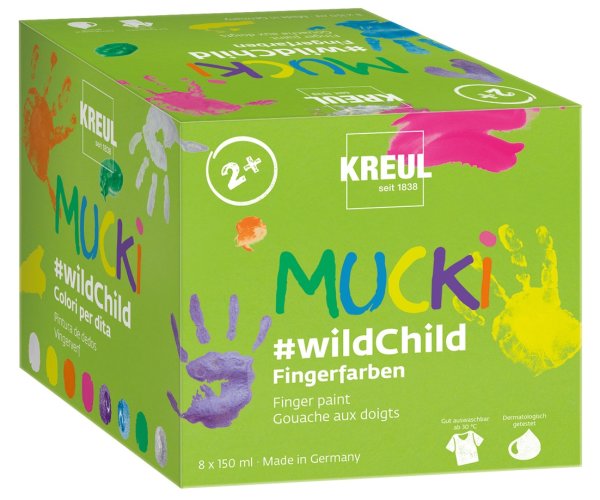 KREUL MUCKI prstové farby - prémiová súprava #wildChild