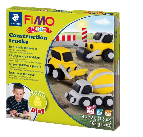 FIMO kids modelovacia súprava Form & Play - stavebné vozidlá