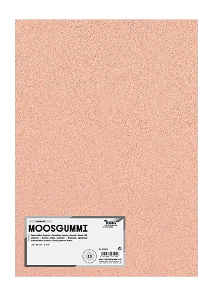 folia Moosgummi nicht selbsklebend (B)200 x (H)290 mm chamois 10 Blatt