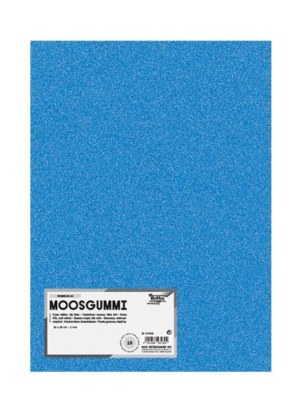 folia Moosgummi nicht selbstklebend (B)200 x (H)290 mm himmelblau 10 Blatt