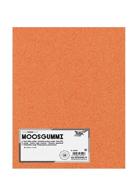 folia Moosgummi nicht selbstklebend (B)200 x (H)290 mm orange