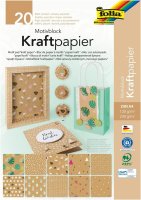 folia Motivblock "Kraftpapier", DIN A4, 20 Blatt