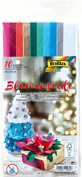 folia Seidenpapier "Xmas", (B)500 x (H)700 mm, 20 g/qm