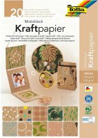 folia Motivblock "Kraftpapier II", DIN A4, 20 Blatt