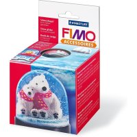 FIMO Schneekugel, rund, Durchmesser: 90 mm, Höhe: 75 mm