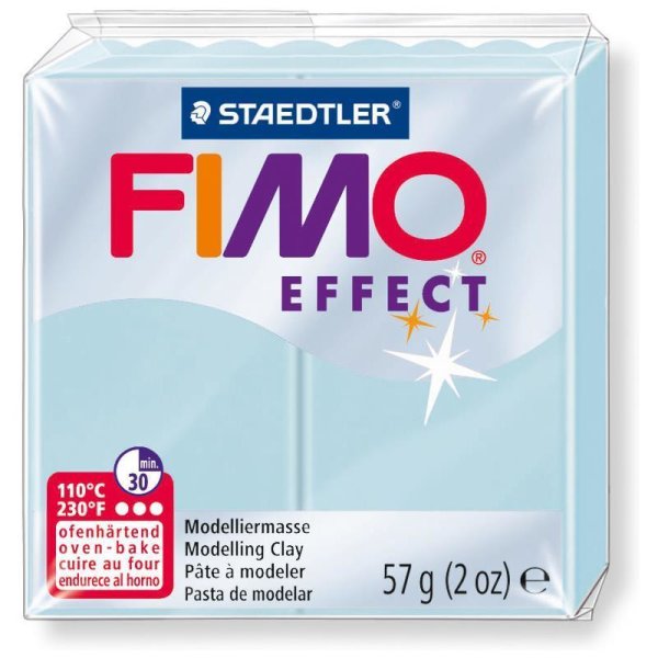FIMO EFFECT Modelliermasse, ofenhärtend, eiskristallblau, 57g