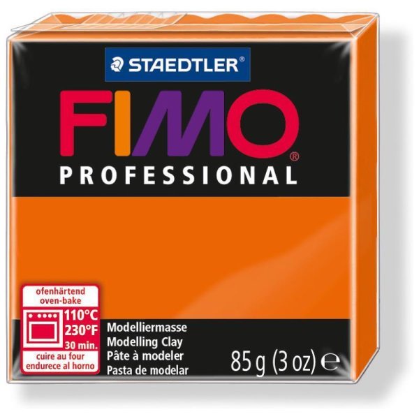 FIMO PROFESSIONAL modelovacia hmota, tvrdnúca v rúre, 85 g - oranžová