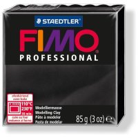 FIMO PROFESSIONAL Modelliermasse, schwarz, 85 g
