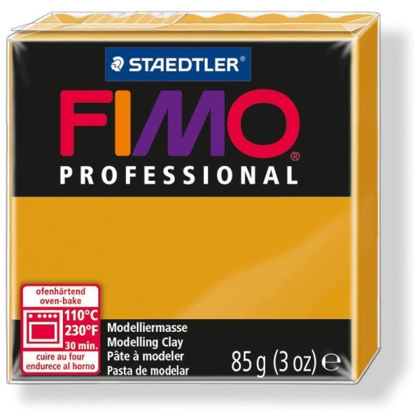 FIMO PROFESSIONAL modelovacia hmota, tvrdnúca v rúre, 85 g - zlatá okrová