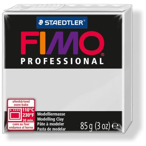 FIMO PROFESSIONAL modelovacia hmota, tvrdnúca v rúre, 85 g - delfínová sivá