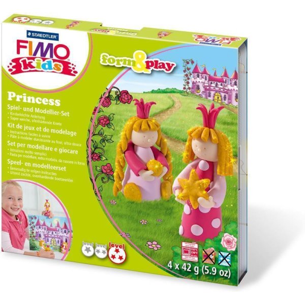 FIMO kids modelovacia súprava Form & Play - princezná - úroveň 3